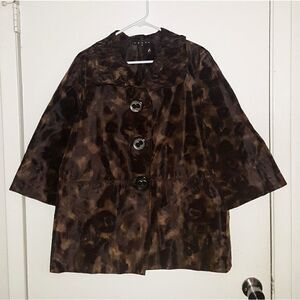 Penta Animal Print Dressy Jacket Size 12